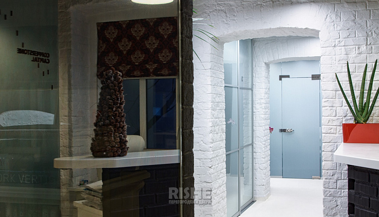 №226  # Беспрофильное остекление, . 'RISHE-С1', ^ Тонированные, ` Цельностеклянные двери.jpg